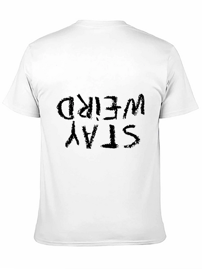 Stay Weird Black Graphic Tee