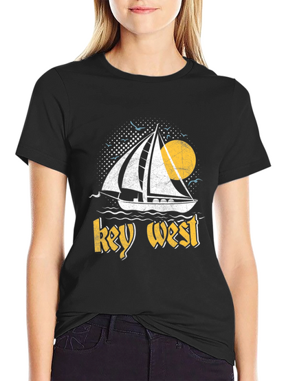 Key West Sailboat Graphic T-Shirt