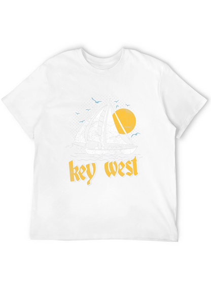 Key West Sailboat Graphic T-Shirt