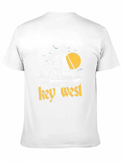 Key West Sailboat Graphic T-Shirt