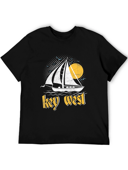 Key West Sailboat Graphic T-Shirt