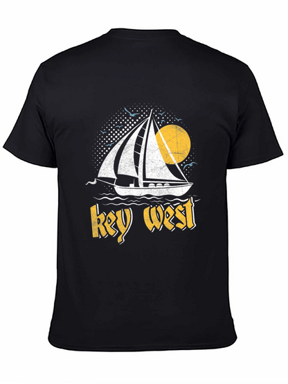 Key West Sailboat Graphic T-Shirt