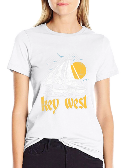 Key West Sailboat Graphic T-Shirt