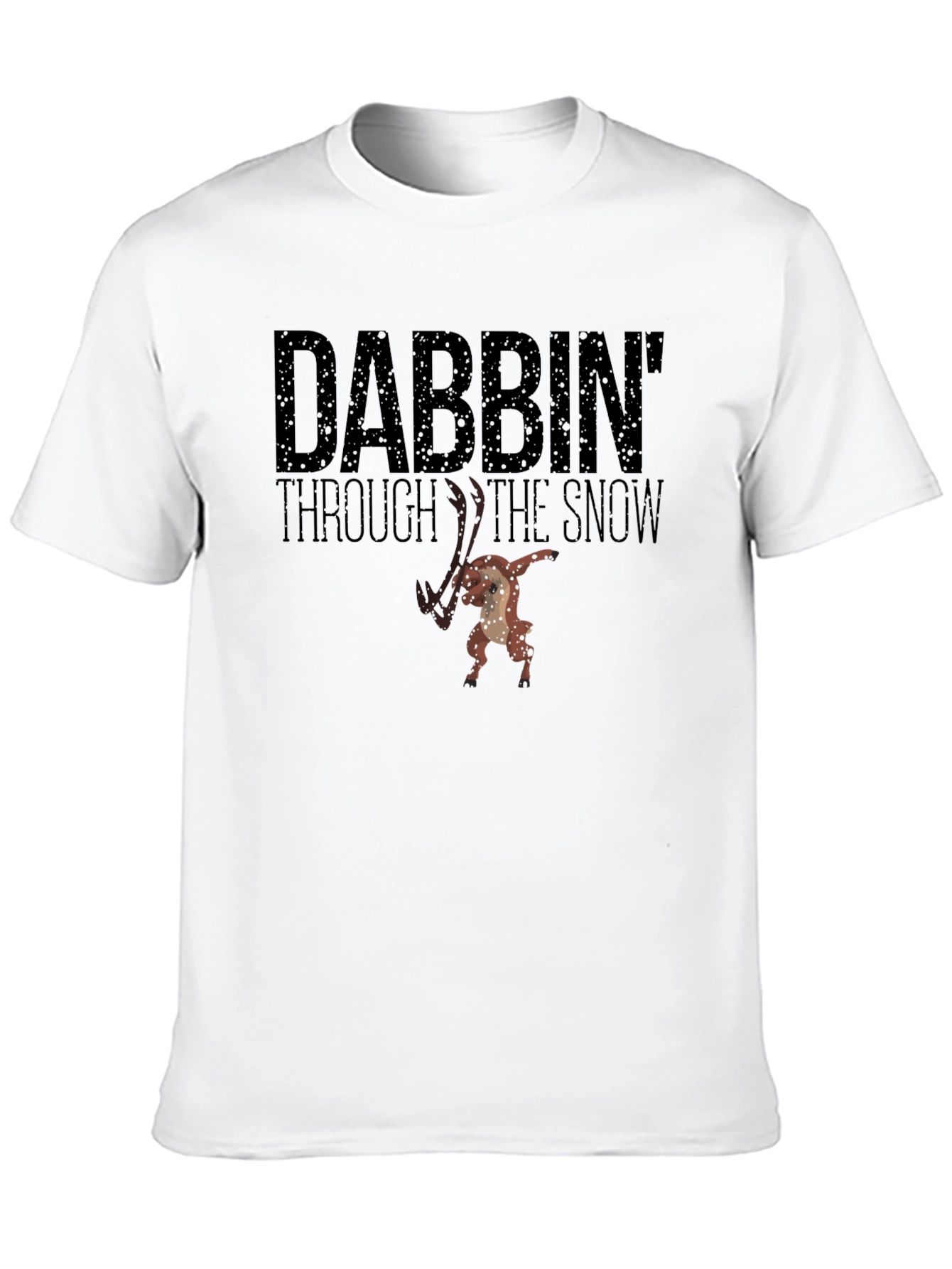 Dabbin Through the Snow Graphic Tee - Black
