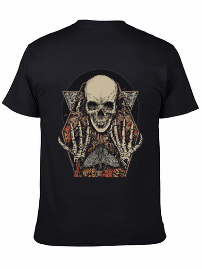 Skull & Moth Graphic Tee - Dark Aesthetic