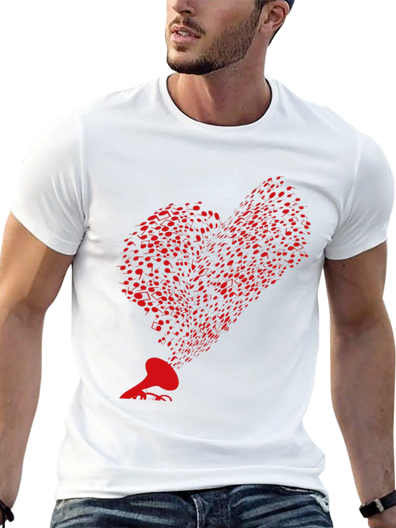 Music Heartbeat T-Shirt - Retro Style