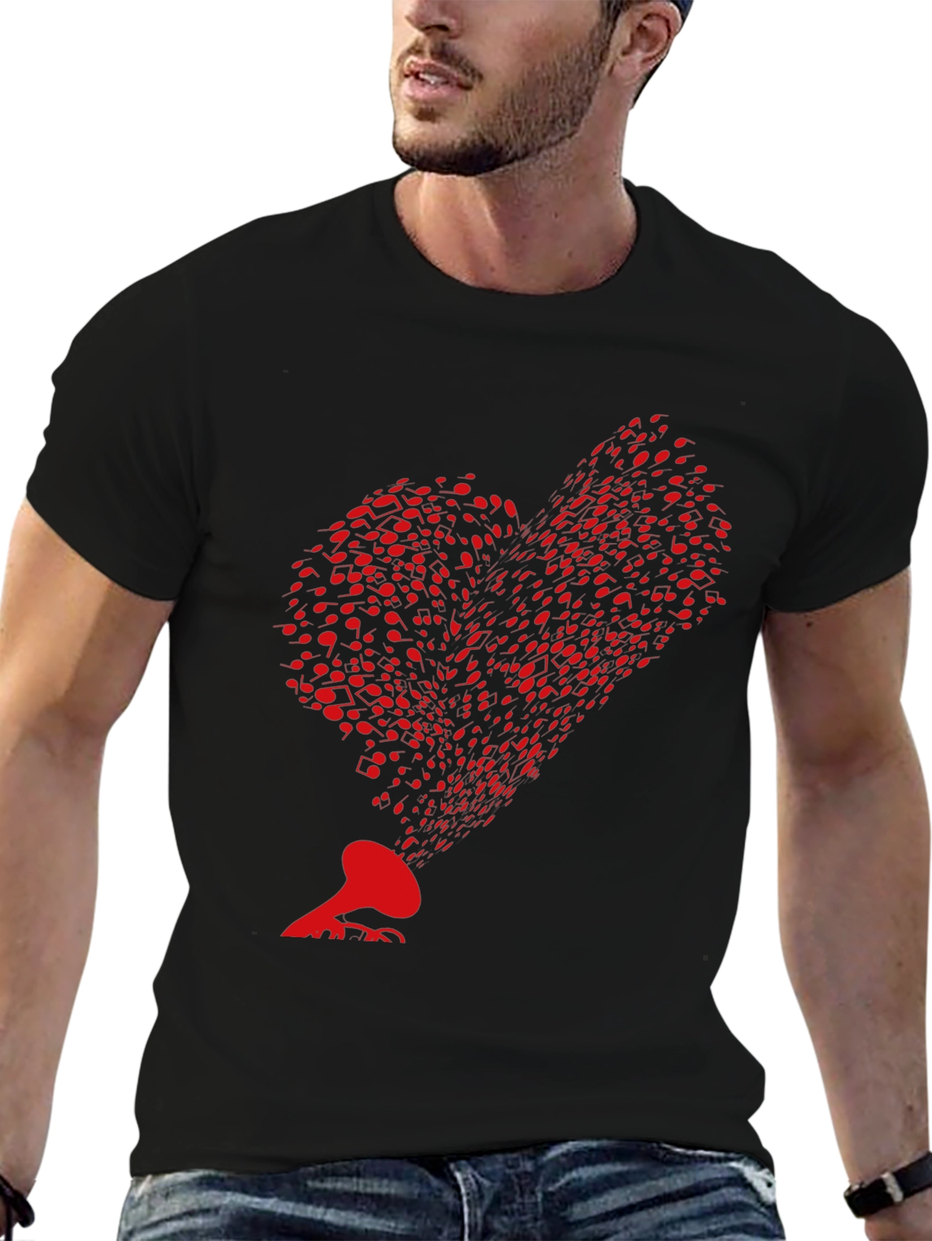 Music Heartbeat T-Shirt - Retro Style