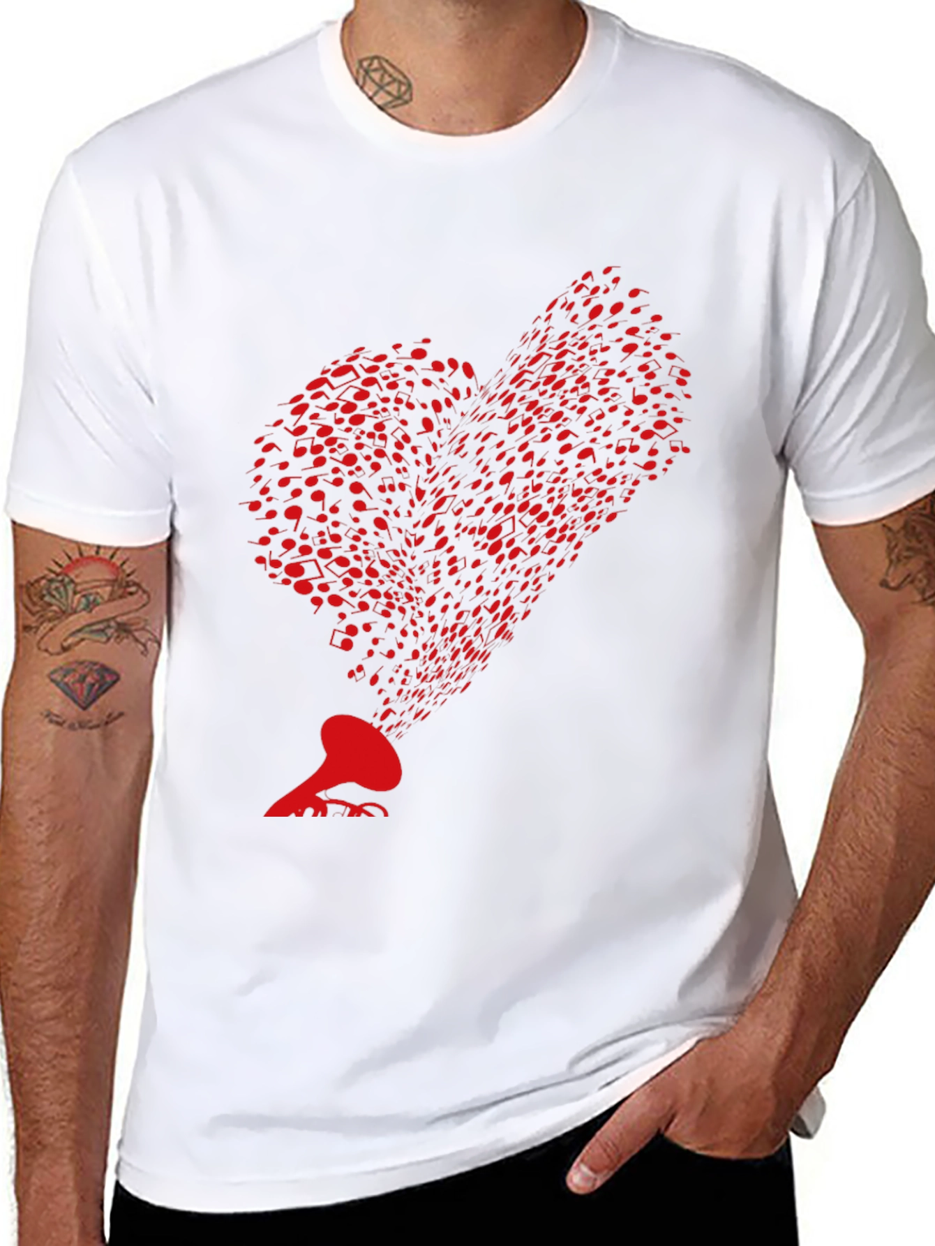 Music Heartbeat T-Shirt - Retro Style