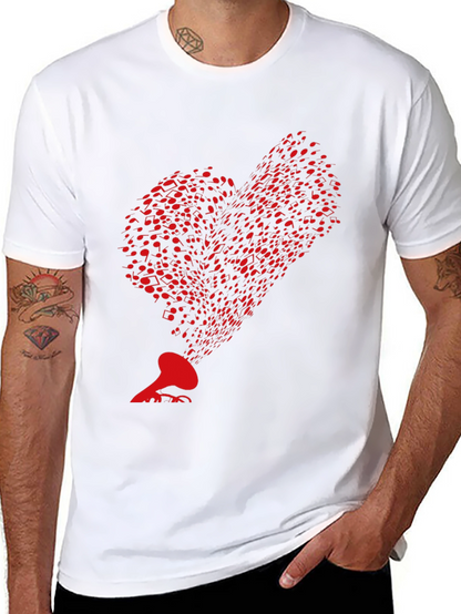 Music Heartbeat T-Shirt - Retro Style