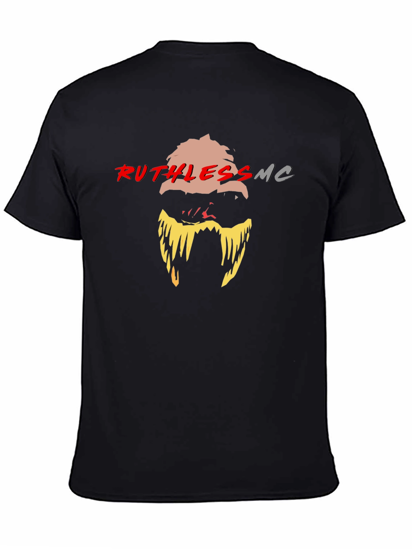 Ruthless MC Graphic Print Black T-Shirt