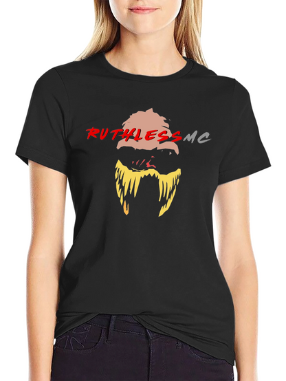 Ruthless MC Graphic Print Black T-Shirt