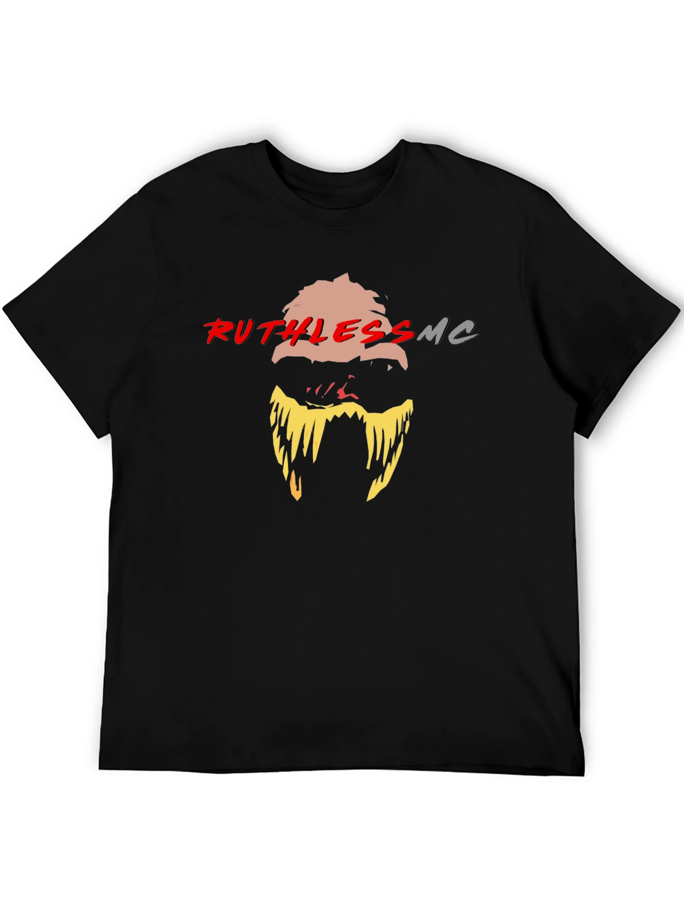 Ruthless MC Graphic Print Black T-Shirt