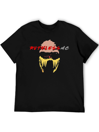 Ruthless MC Graphic Print Black T-Shirt