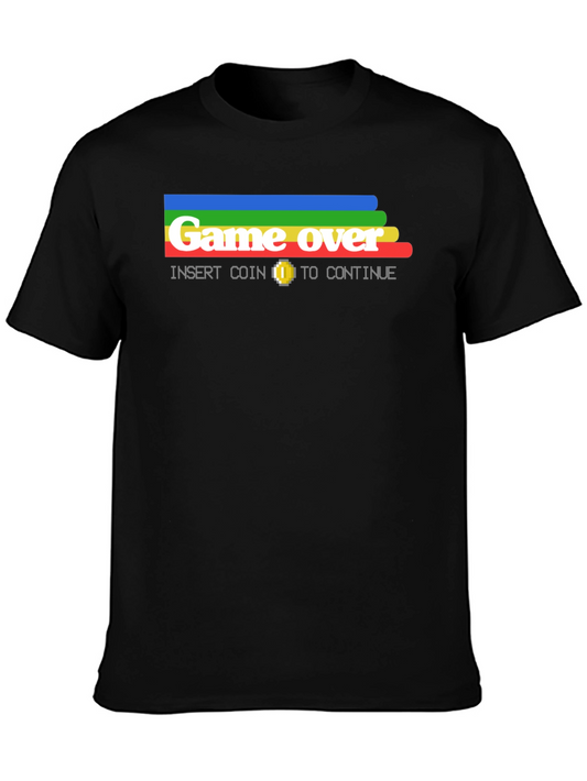 Retro Game Over T-Shirt - Insert Coin to Continue