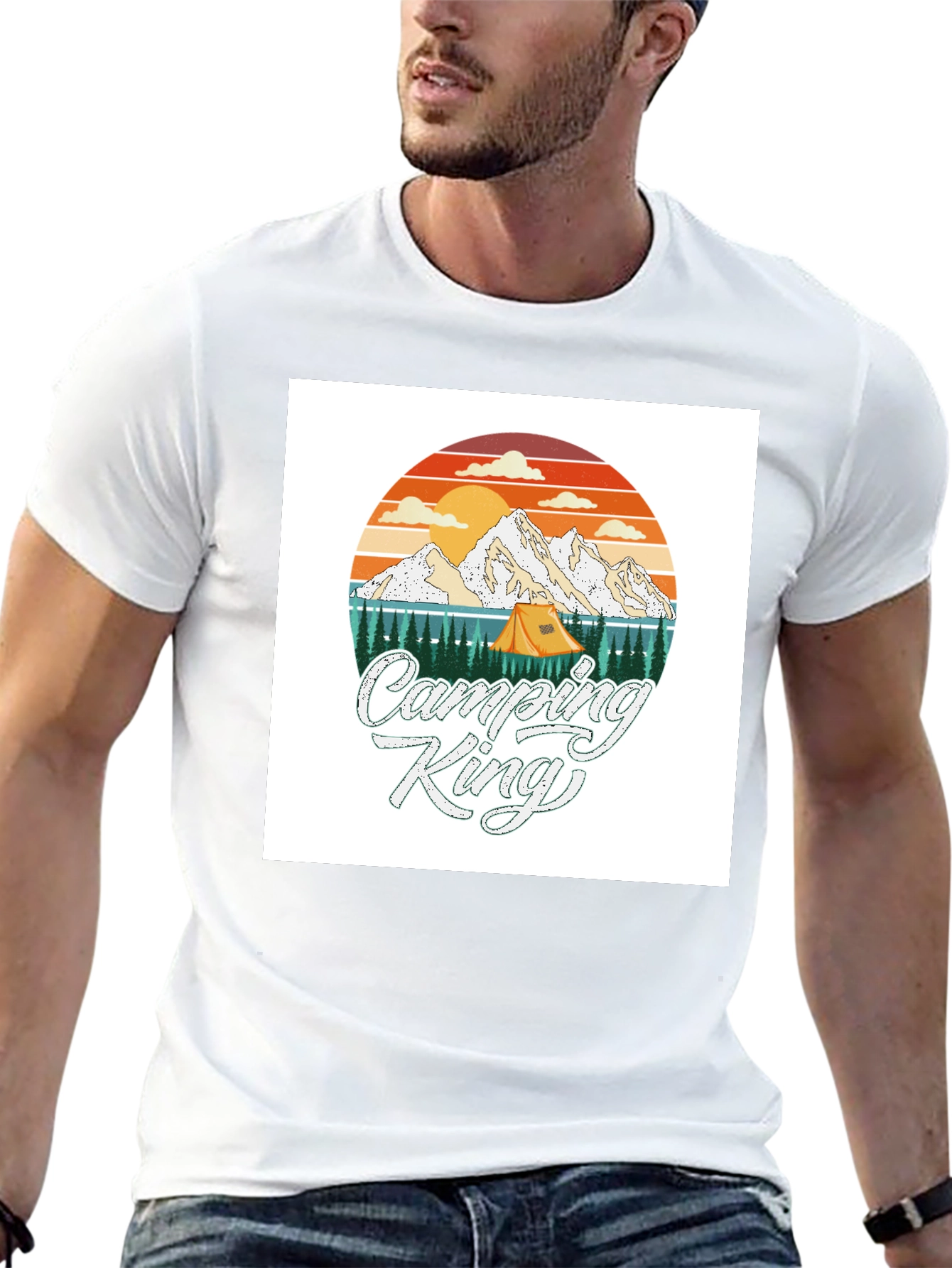 Camping King T-Shirt - Adventure Graphic Tee