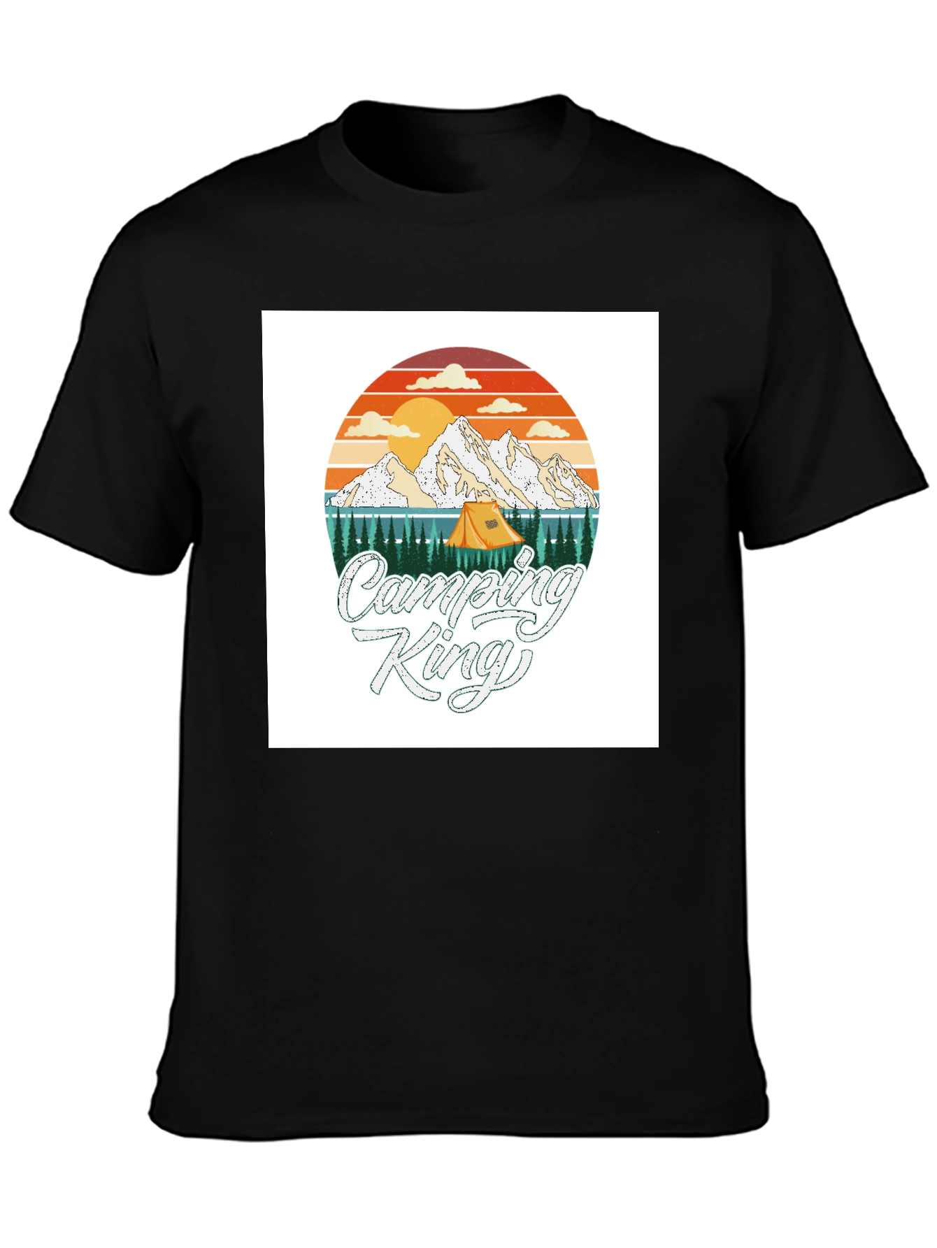 Camping King T-Shirt - Adventure Graphic Tee