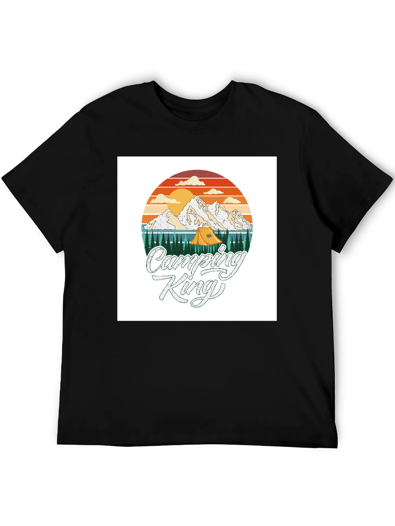Camping King T-Shirt - Adventure Graphic Tee