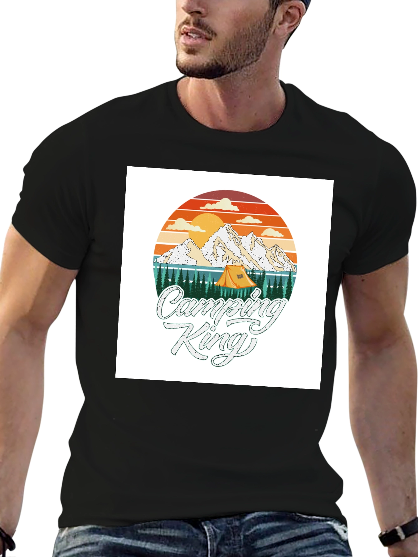 Camping King T-Shirt - Adventure Graphic Tee