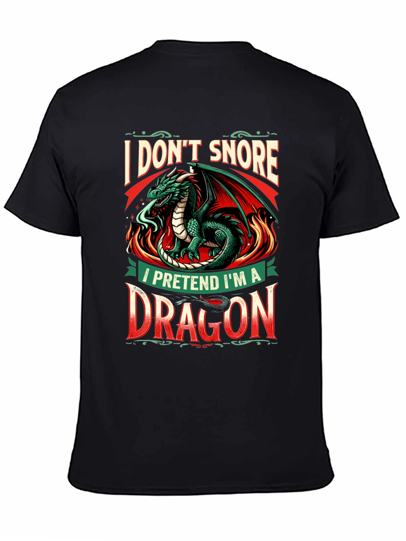 Dragon Snoring T-Shirt - Funny Graphic Tee