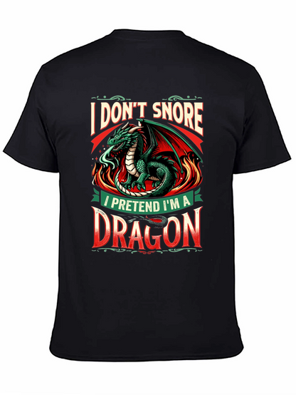 Dragon Snoring T-Shirt - Funny Graphic Tee