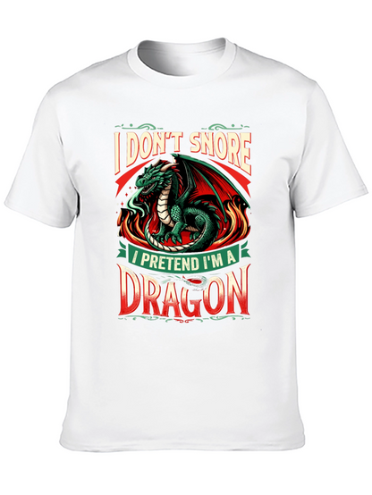 Dragon Snoring T-Shirt - Funny Graphic Tee