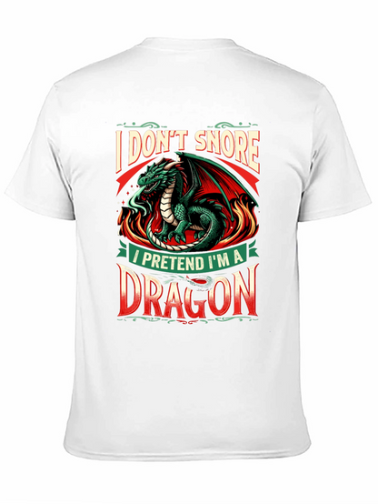 Dragon Snoring T-Shirt - Funny Graphic Tee