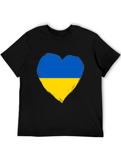 Ukraine Heart Flag Graphic Tee