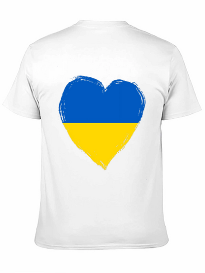 Ukraine Heart Flag Graphic Tee
