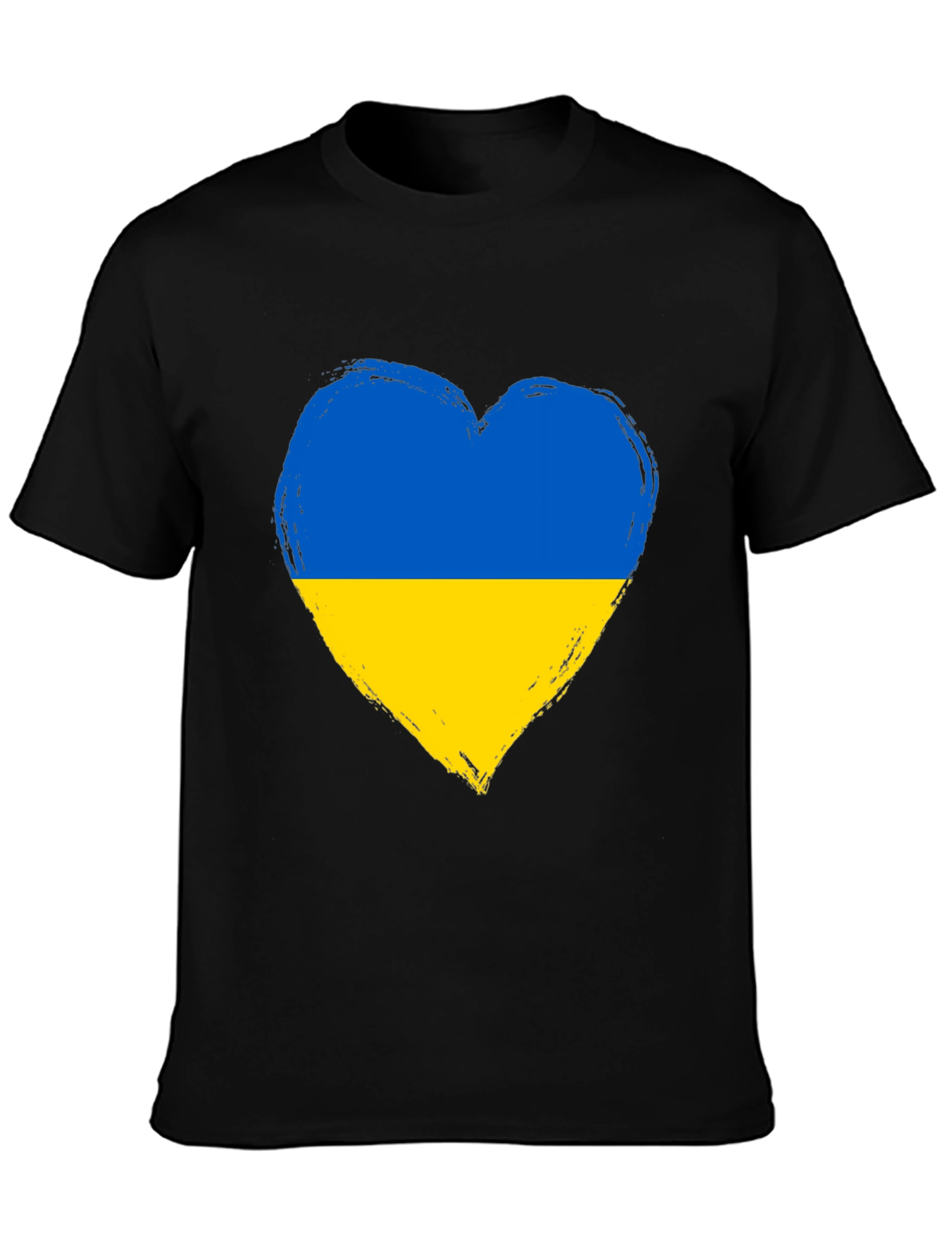 Ukraine Heart Flag Graphic Tee