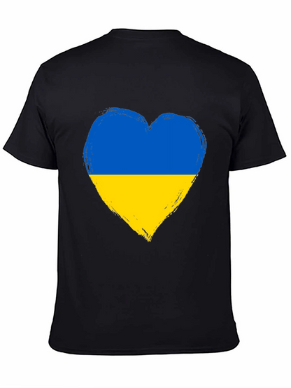 Ukraine Heart Flag Graphic Tee