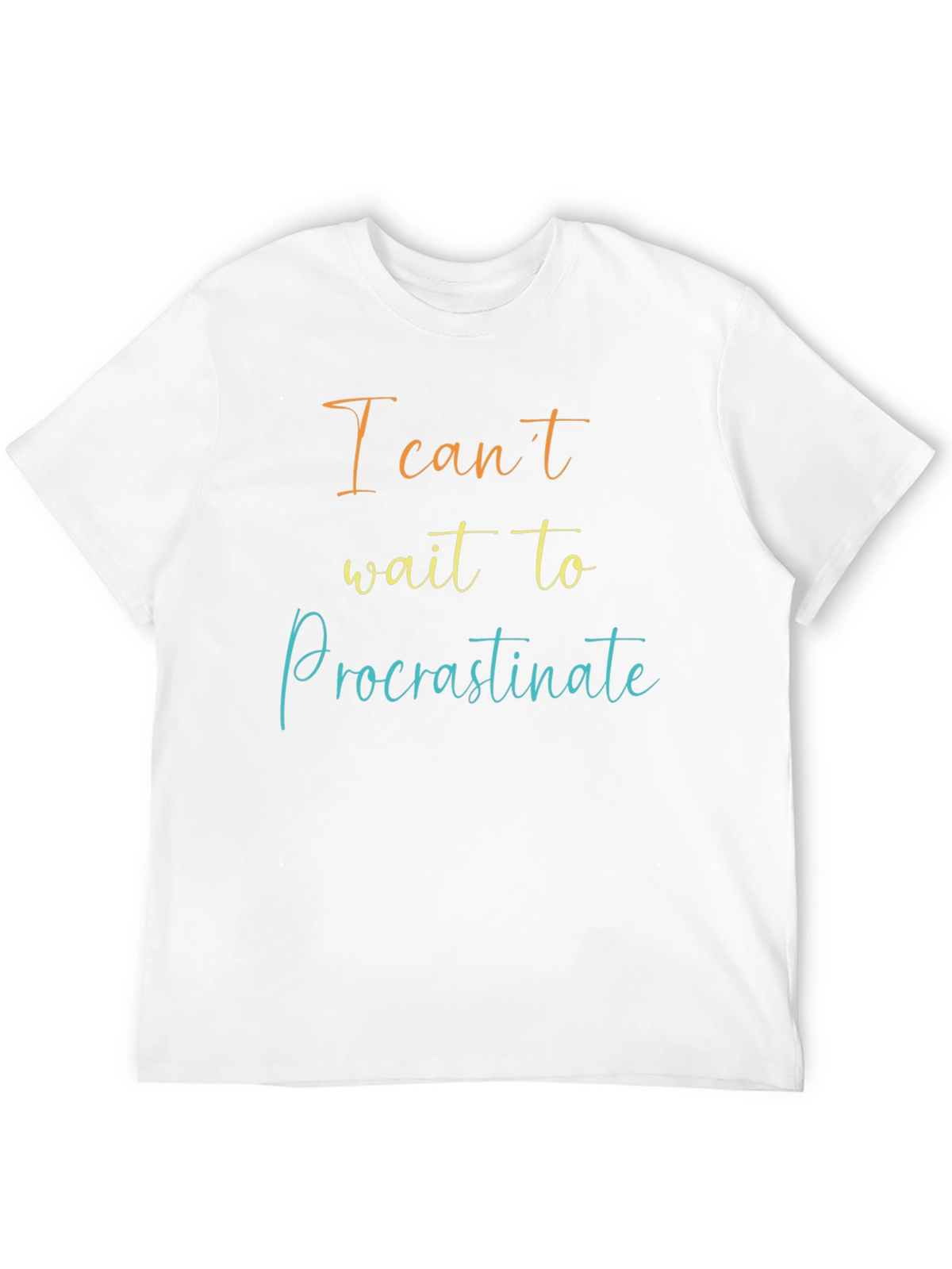 Procrastinate Mens Black T-Shirt