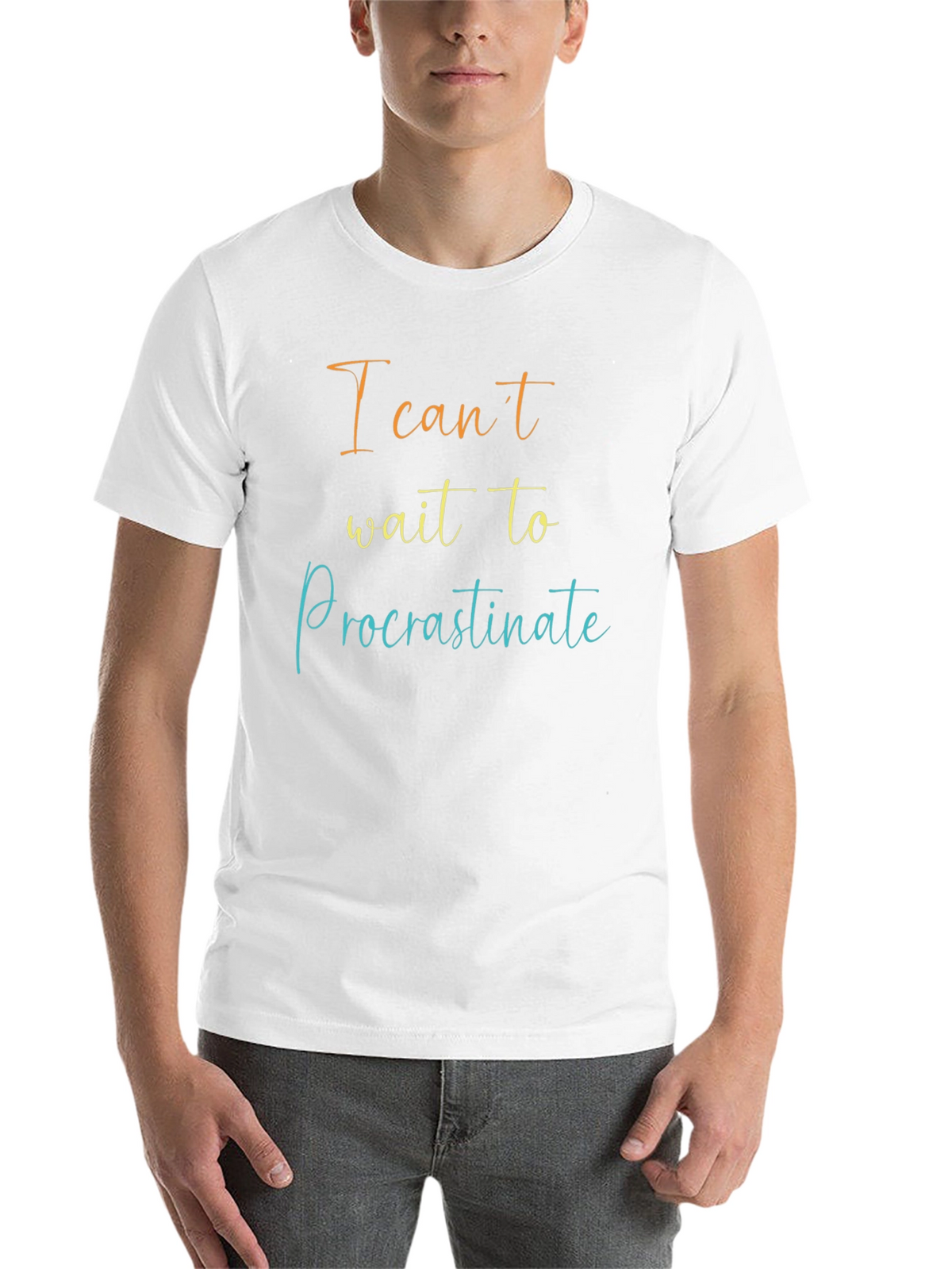 Procrastinate Mens Black T-Shirt