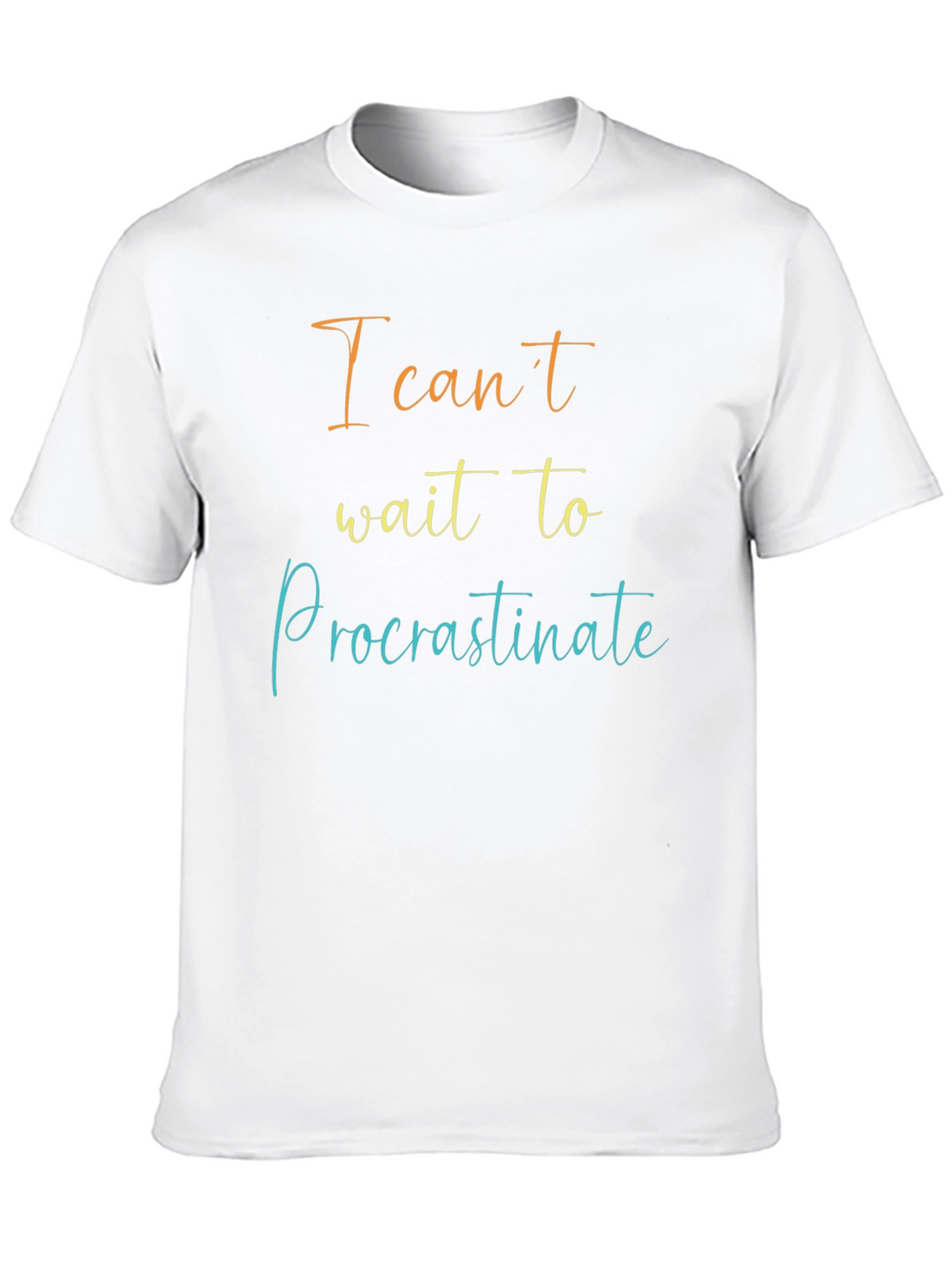 Procrastinate Mens Black T-Shirt
