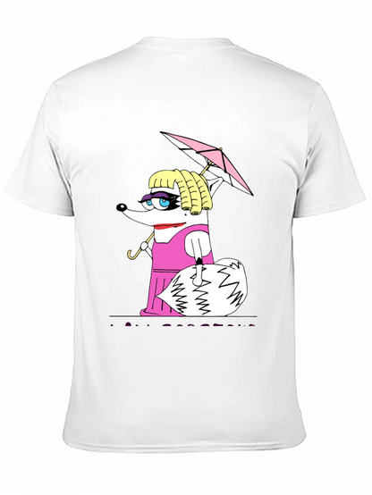 Funny Raccoon in Pink Dress T-Shirt