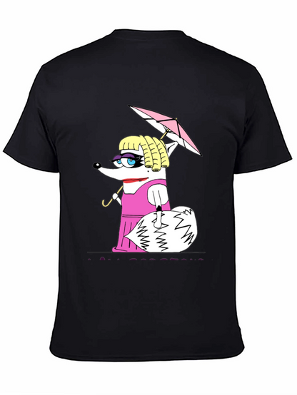 Funny Raccoon in Pink Dress T-Shirt