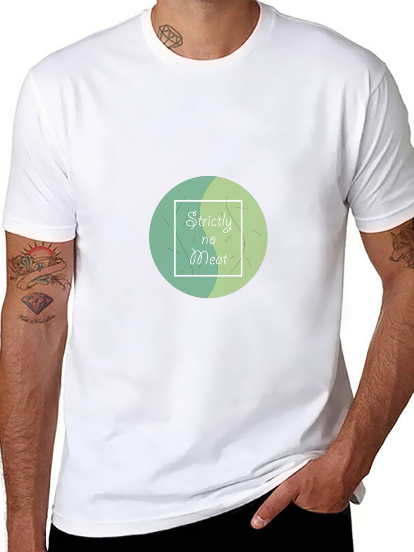 Strictly No Meat T-Shirt - Vegan & Vegetarian Apparel