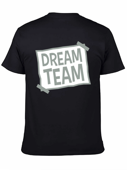 Dream Team Graphic Tee - Casual Crew Neck T-Shirt