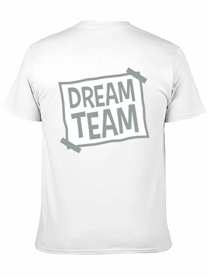 Dream Team Graphic Tee - Casual Crew Neck T-Shirt