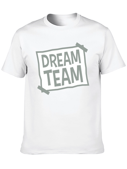 Dream Team Graphic Tee - Casual Crew Neck T-Shirt
