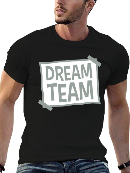Dream Team Graphic Tee - Casual Crew Neck T-Shirt