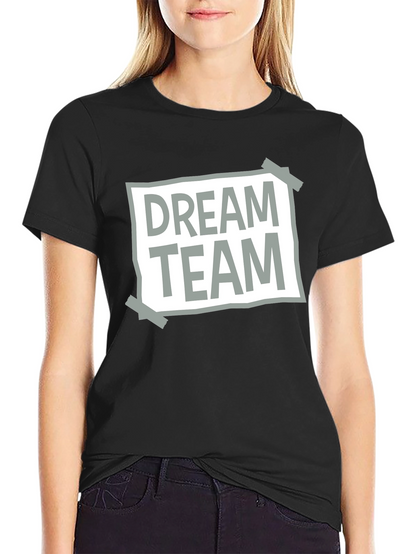 Dream Team Graphic Tee - Casual Crew Neck T-Shirt