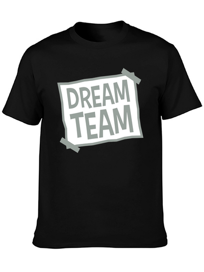 Dream Team Graphic Tee - Casual Crew Neck T-Shirt