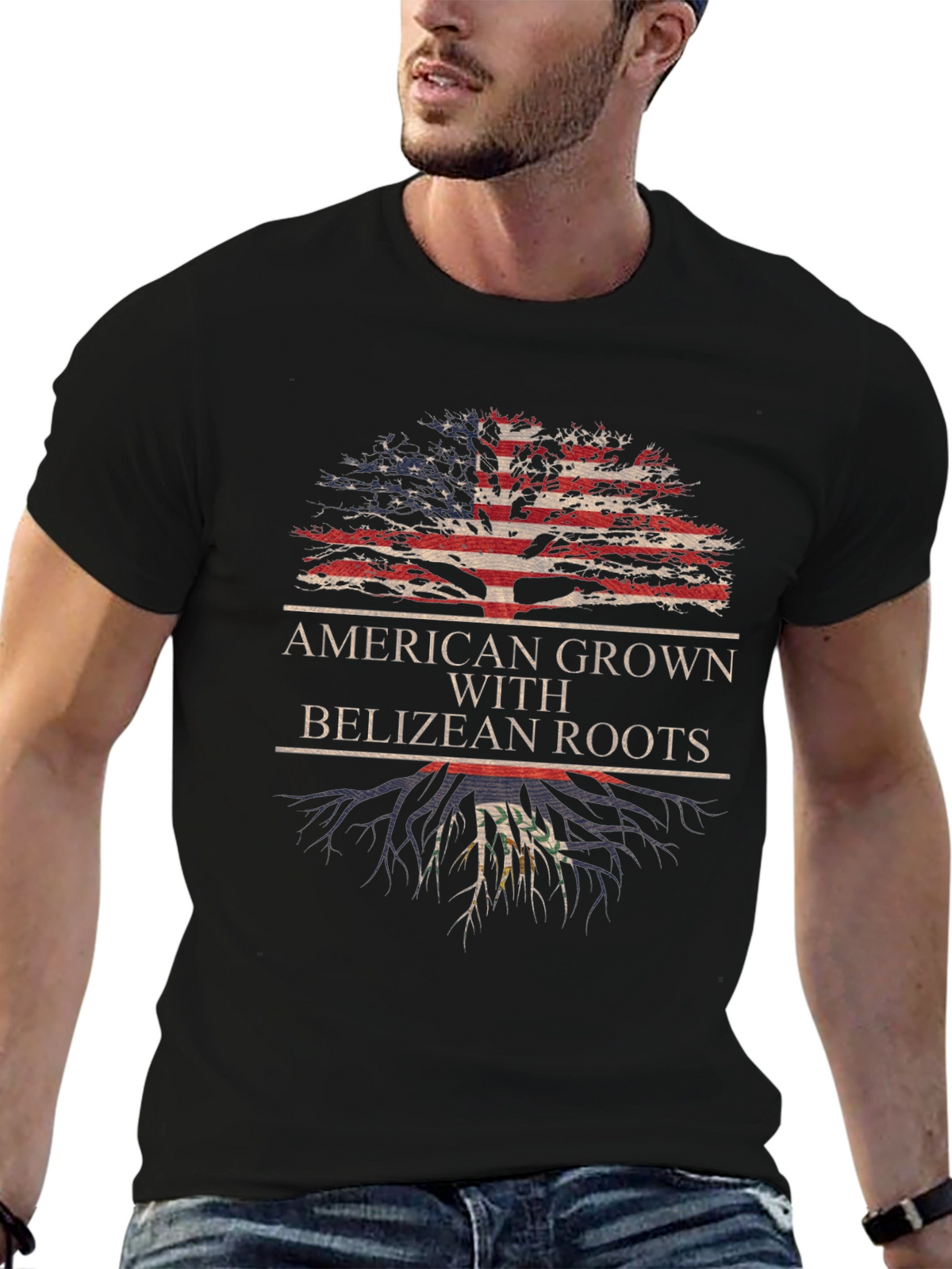 American Grown with Belizean Roots T-Shirt