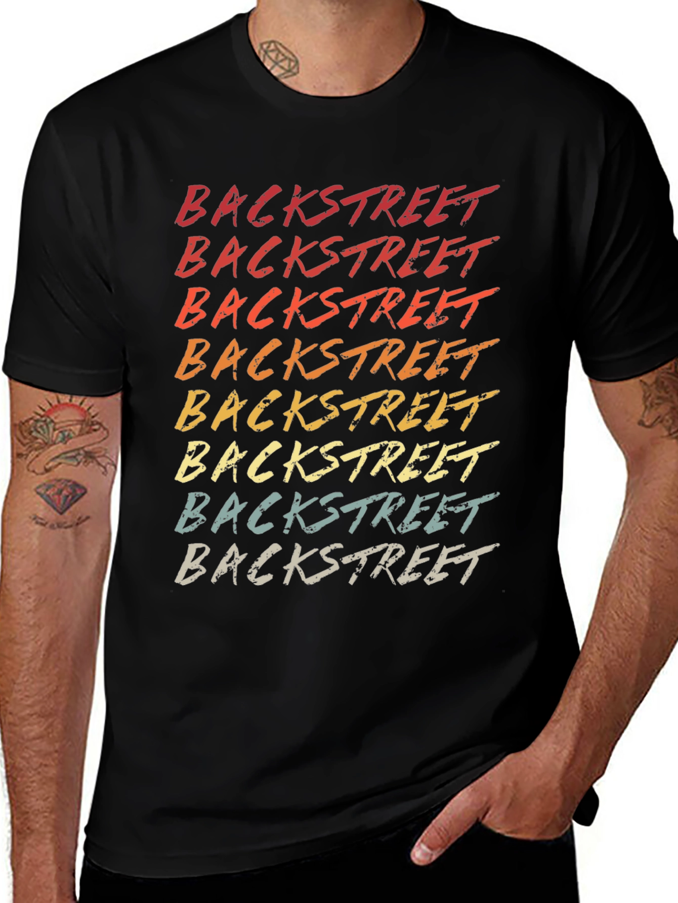 Retro Backstreet Text Graphic Tee