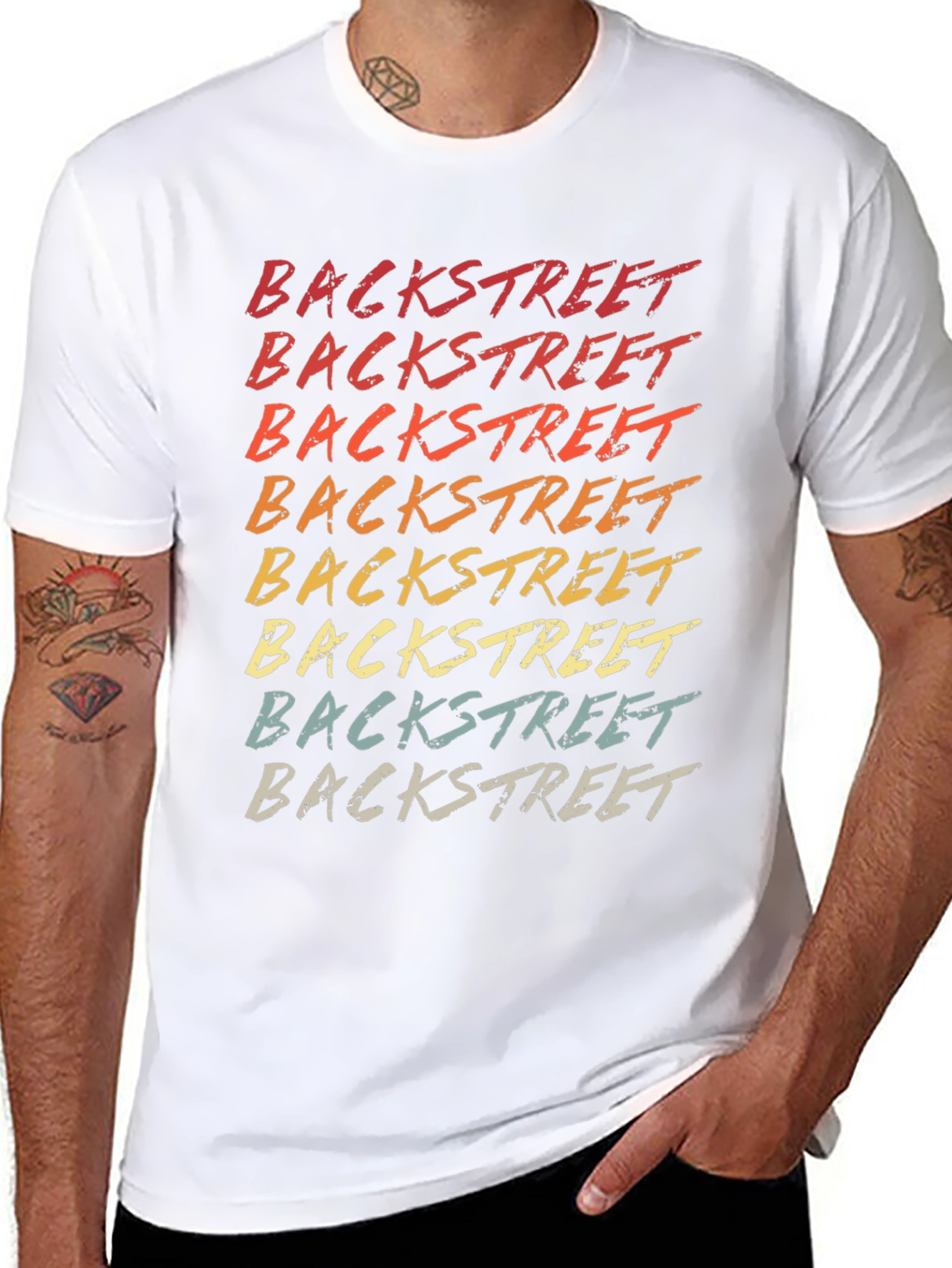 Retro Backstreet Text Graphic Tee