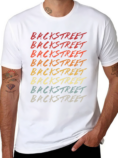 Retro Backstreet Text Graphic Tee
