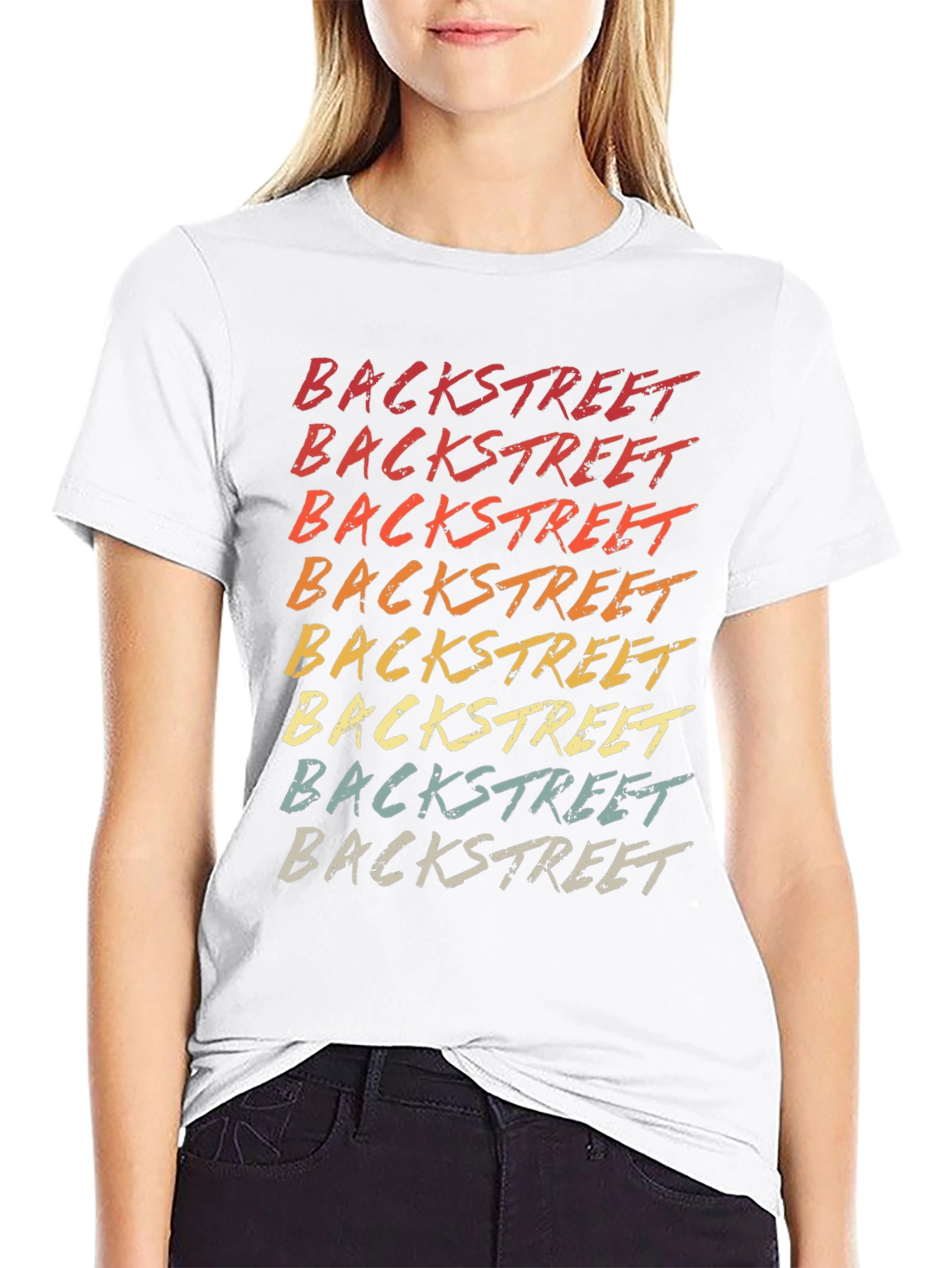 Retro Backstreet Text Graphic Tee