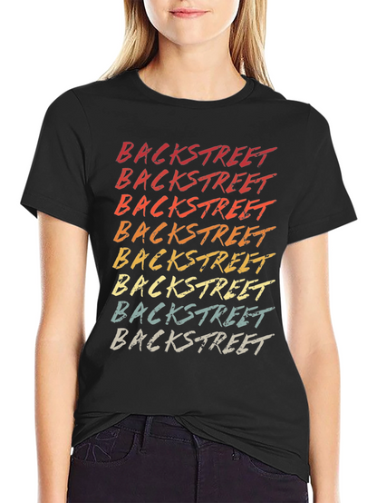 Retro Backstreet Text Graphic Tee