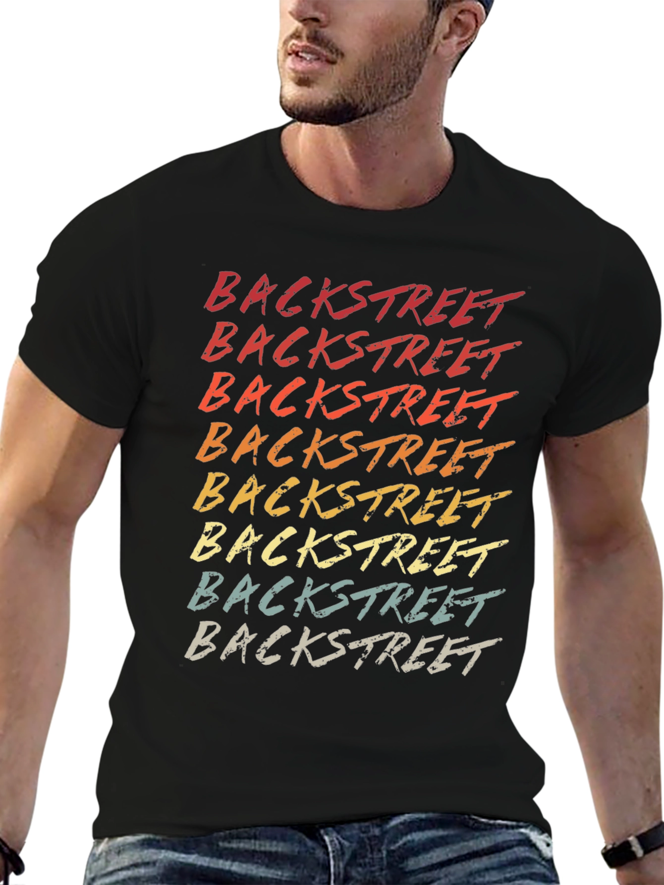 Retro Backstreet Text Graphic Tee