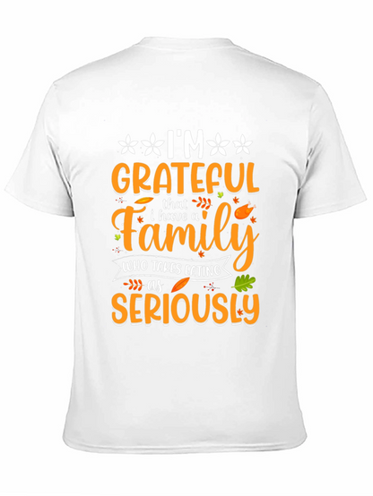 Grateful Family Thanksgiving T-Shirt